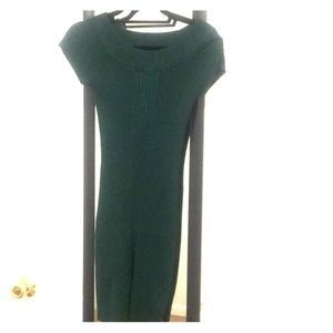 Green sweater dress